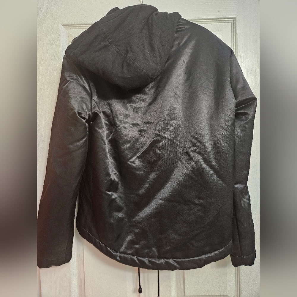 YOON Black Satin Jacket - Picture 2 of 7